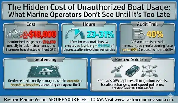 Unauthorized boat usage costs marine operators