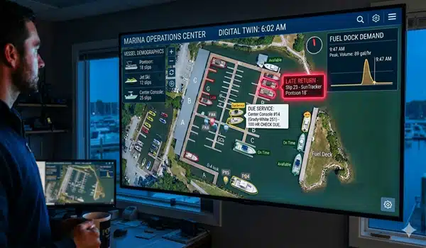 Marina operations center digital display